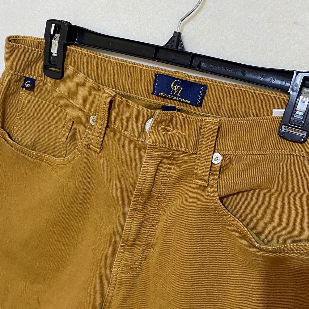 George Marciano Guess Men’s Brown/Tan Stretch Fit Jeans